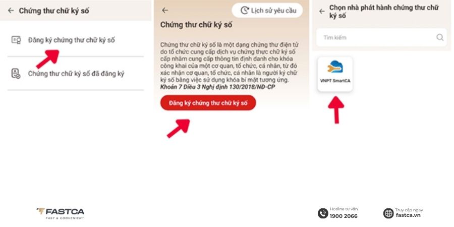cách đăng ký chữ ký số trên vneid - bước 3
