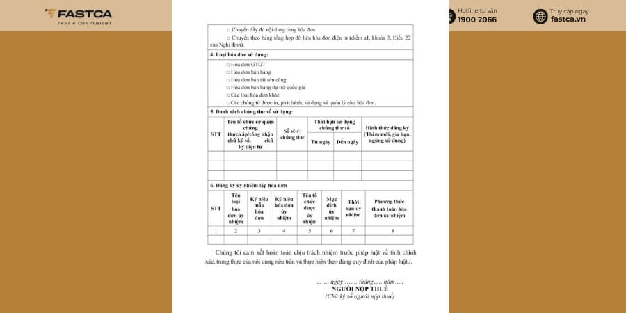 Mẫu số 01/ĐKTĐ-CTĐT – Tờ khai đăng ký/thay đổi thông tin sử dụng chứng từ điện tử