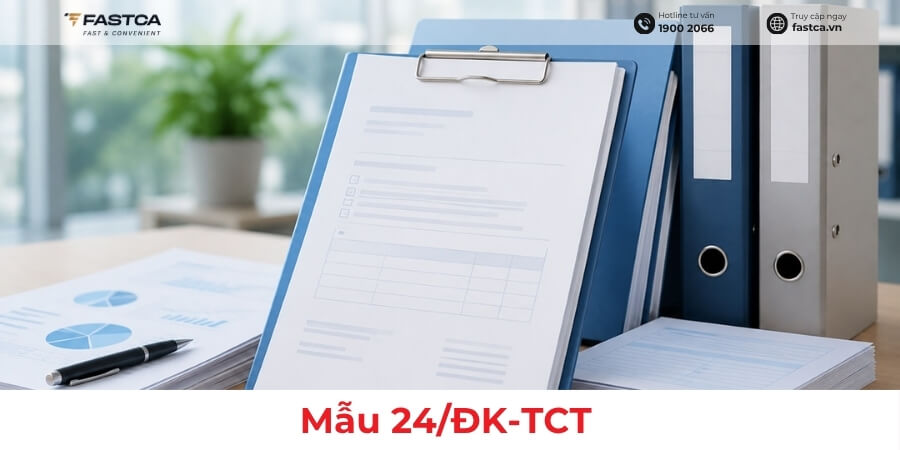 Tải mẫu 24/ĐK-TCT mới nhất theo Thông tư 90/2026