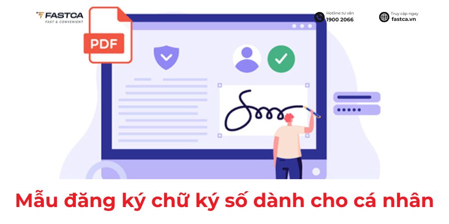 Mẫu đăng ký chữ ký số dành cho cá nhân